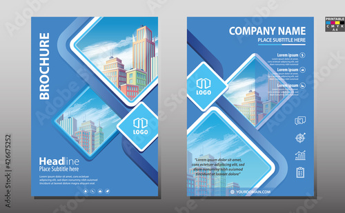Flyer cover business brochure vector design, Leaflet advertising abstract background, Modern poster magazine layout template, Annual report for presentation.