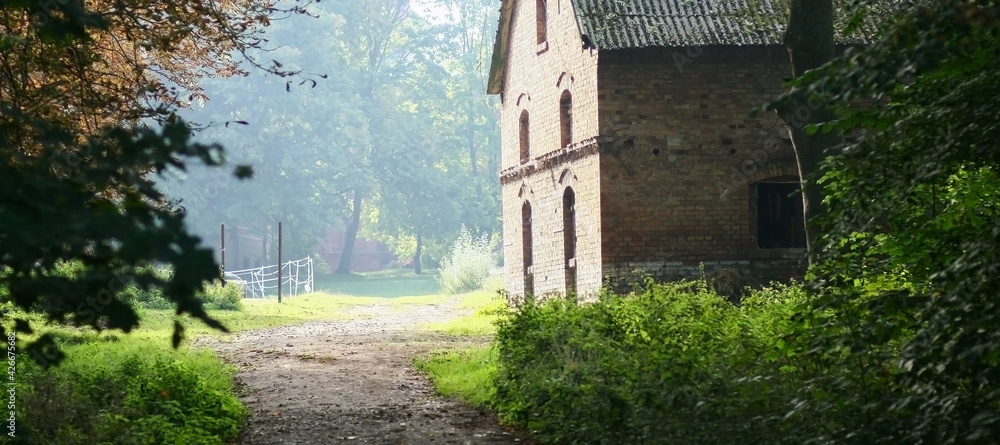 Naklejka premium stables at the palace in Rzucewo