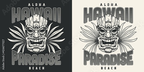Hawaii surfing label
