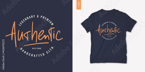Letter graphic mens t-shirt design, print, vector illustration