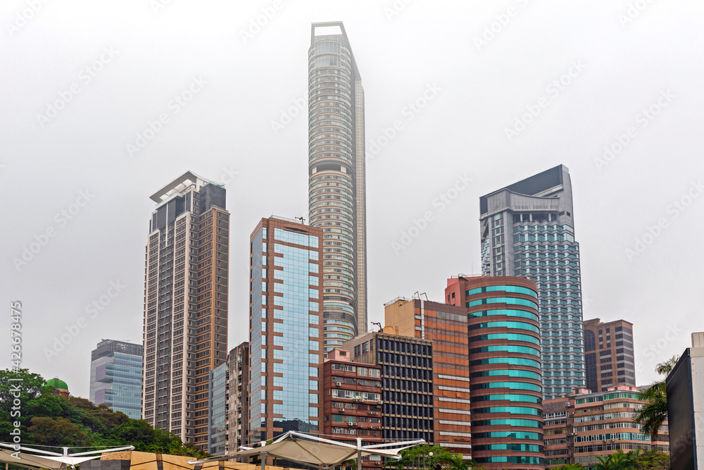 Fototapeta premium Kowloon Skyscrapers Hong Kong