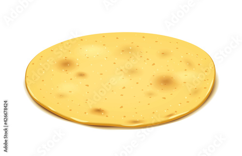 Corn tortilla for taco and burrito.