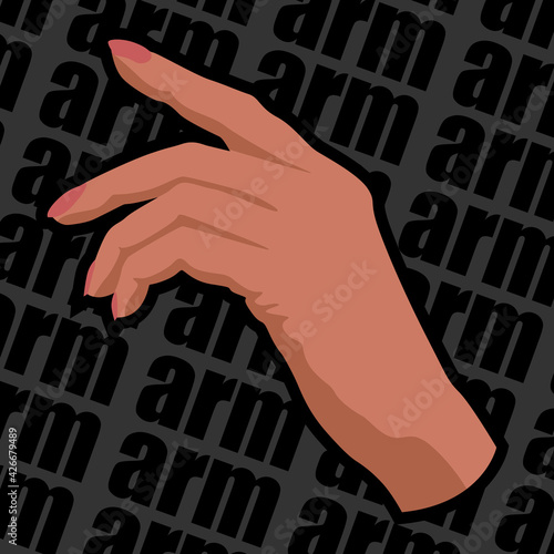 Image of a human limb for various websites, flyers, posters, and more. Arm.