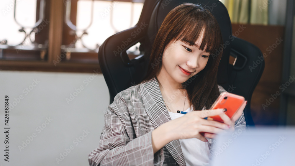 Young adult asian people stay at home lifestyle work and education. Young adult asian people stay at home lifestyle work and education.