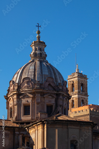 Details of Chiesa Santi Luca e Martina martiri, Rome Italy