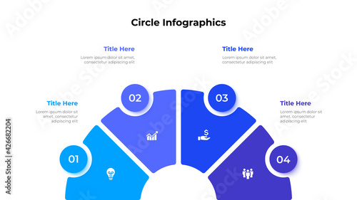Vector Infographic label design template with icons and 4 options or steps. Can be used for process diagram, presentations, workflow layout, banner, flow chart, info graph