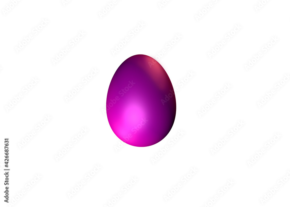 Pink Easter egg on an isolated background. Pink Easter egg on an isolated background.