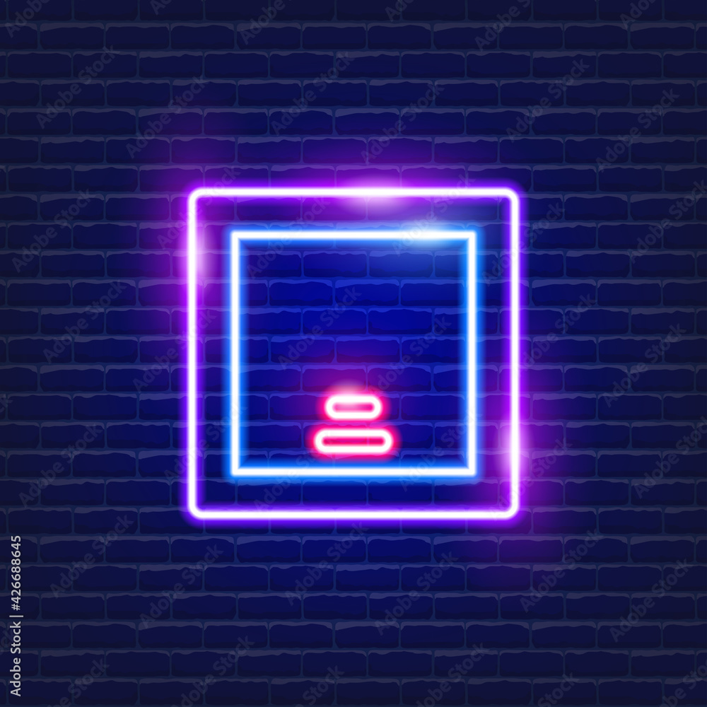 Electric switch neon icon. Electricity concept. Vector illustration for design. Electric switch neon icon. Electricity concept. Vector illustration for design.