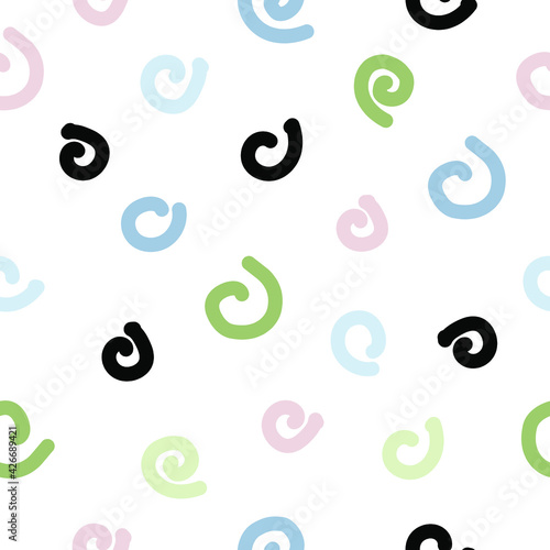 seamless color simple pattern with circles