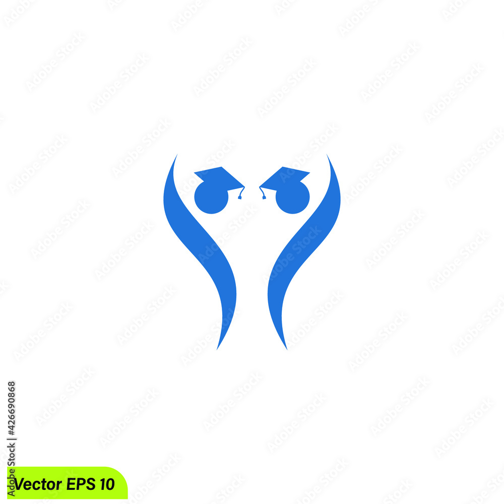 education human shape logo concept education human shape logo concept