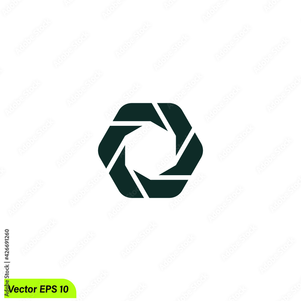 camera lens icon vector simple design element camera lens icon vector simple design element