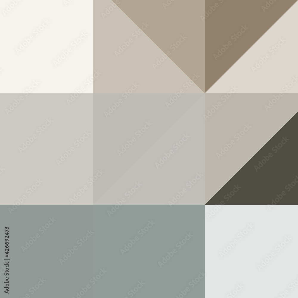 Fototapeta premium Abstract color Low-Polygones Generative Art background illustration