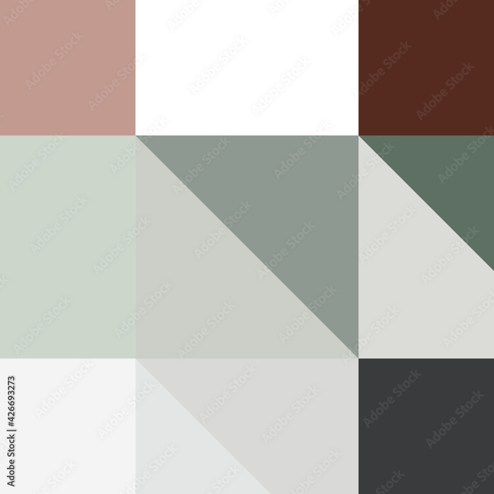 Fototapeta premium Abstract color Low-Polygones Generative Art background illustration