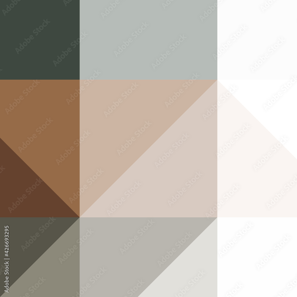 Fototapeta premium Abstract color Low-Polygones Generative Art background illustration