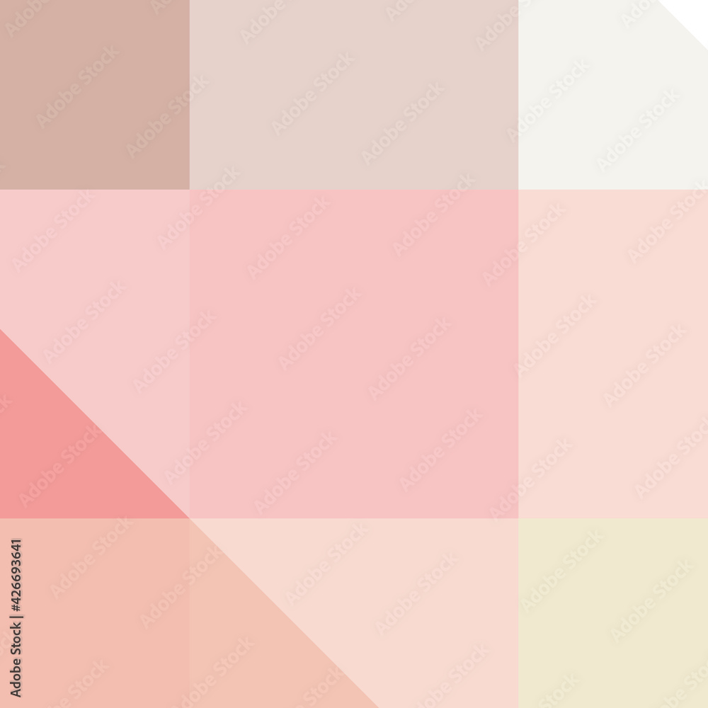 Fototapeta premium Abstract color Low-Polygones Generative Art background illustration