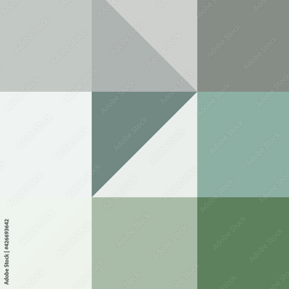 Fototapeta premium Abstract color Low-Polygones Generative Art background illustration