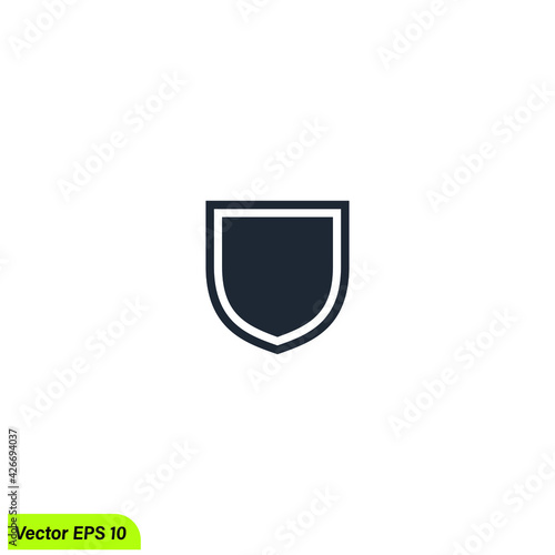Free Download shield icon protection symbol logo template - GFXLoad