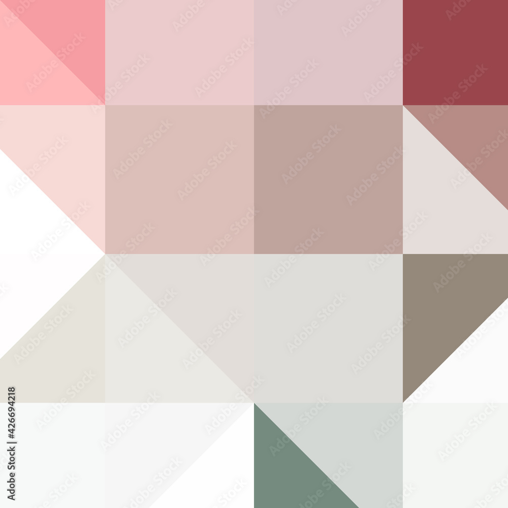 Fototapeta premium Abstract color Low-Polygones Generative Art background illustration