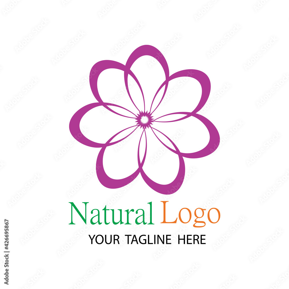 Beauty plumeria icon flowers design illustration Template Beauty plumeria icon flowers design illustration Template