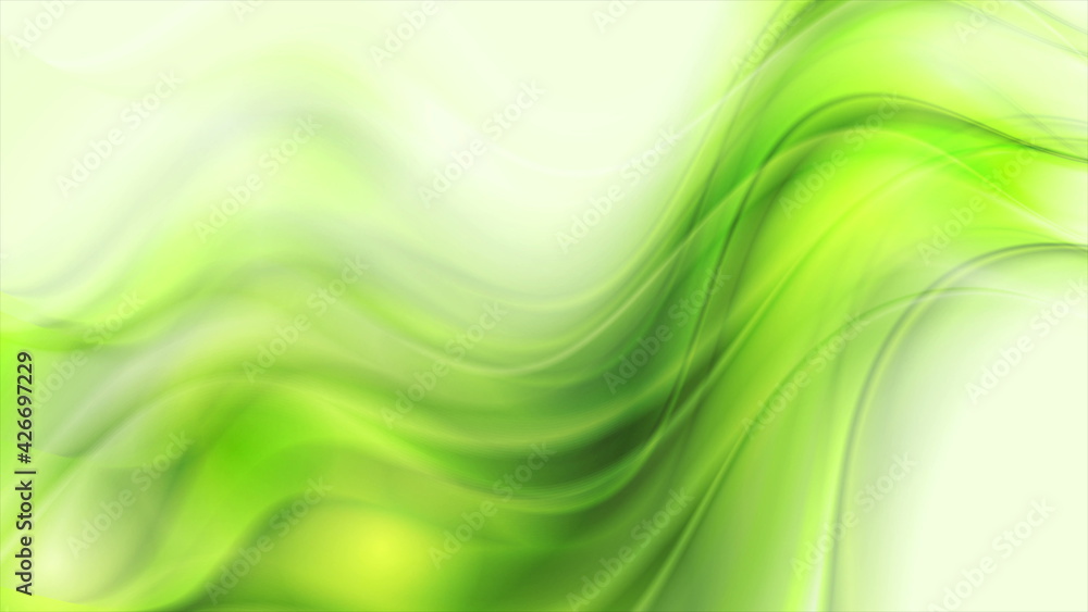 Vibrant green elegant smooth blurred waves abstract motion background Vibrant green elegant smooth blurred waves abstract motion background