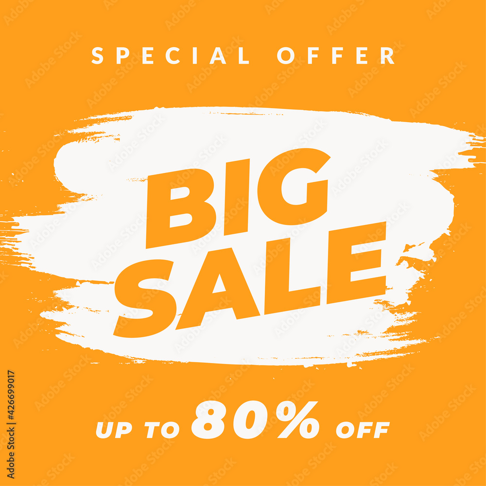 Sale banner template design. Big sale, Special offer for web and social media marketing best price in vector illustration