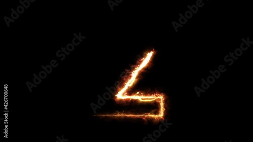 Fire trail letter Z reveal