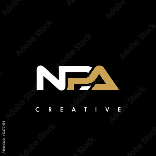 NPA Letter Initial Logo Design Template Vector Illustration