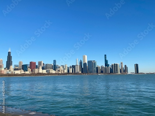 Windy City Chicago beautiful skyline