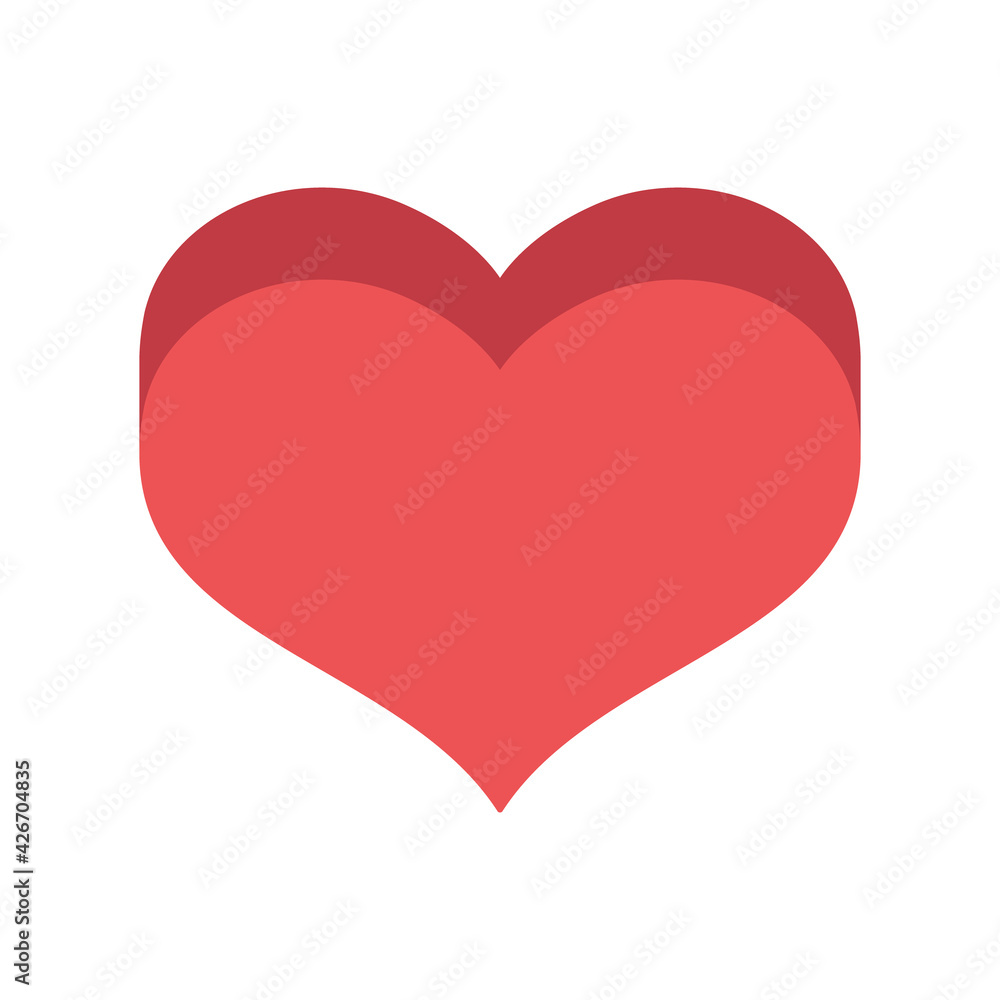 Heart vector icon. Flat style 3d illustration. Love representation. Valentine's day symbol. Heart vector icon. Flat style 3d illustration. Love representation. Valentine's day symbol.