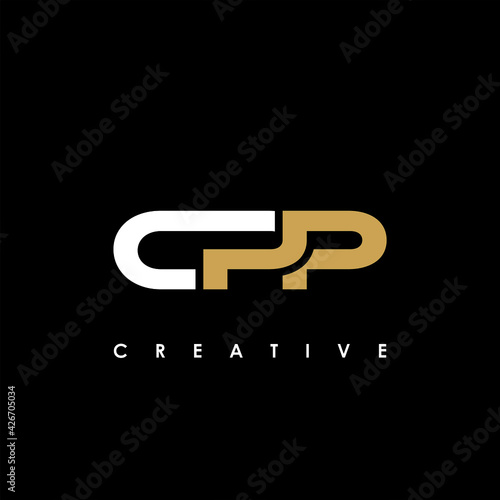 CPP Letter Initial Logo Design Template Vector Illustration photo