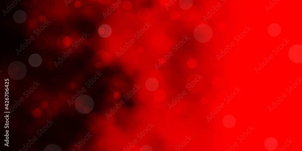 Dark Red vector backdrop with circles. Dark Red vector backdrop with circles.