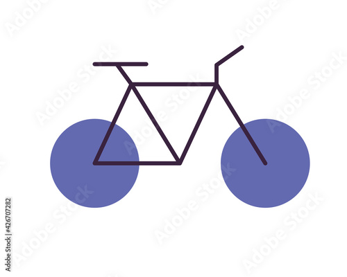 purple bike icon
