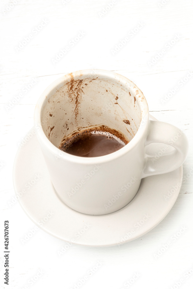 Obraz premium shapes of coffee grounds for fortune telling