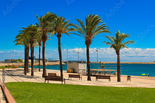 beach with trees-Cambrils © Kristiyan