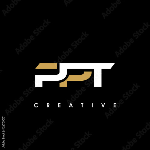 PPT Letter Initial Logo Design Template Vector Illustration
