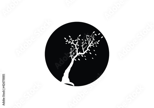 tree logo design vector illustration template