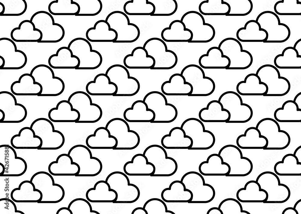 Cloud. Seamless background. For packaging design. Cloud. Seamless background. For packaging design.