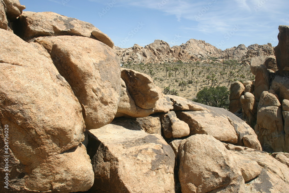 Interesting Rock and Boulder Formations in Joshua Tree National Park, California Interesting Rock and Boulder Formations in Joshua Tree National Park, California