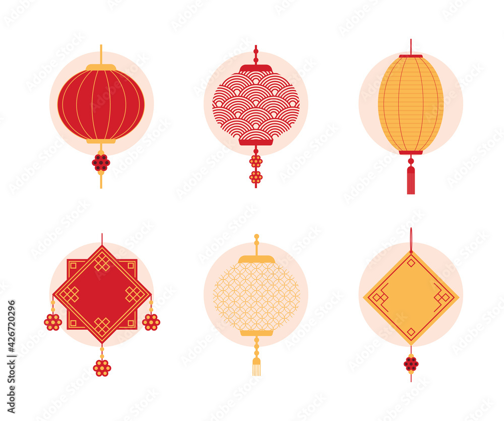 chinese ornaments icons