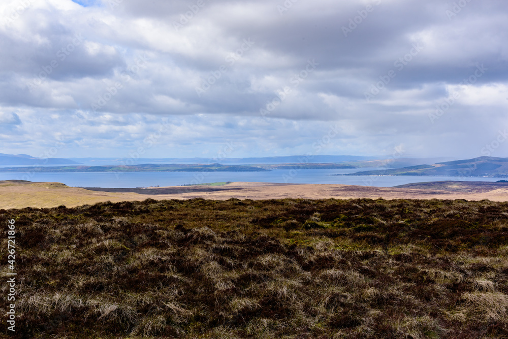 Fototapeta premium View across the Scottish Firth Of Clyde