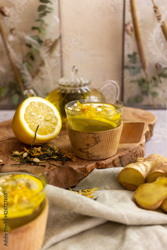 still life with lemon