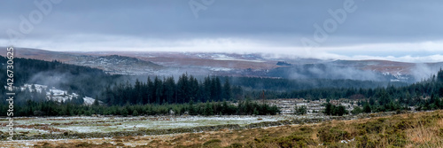 Dartmoor Snow & Mist Panorama
