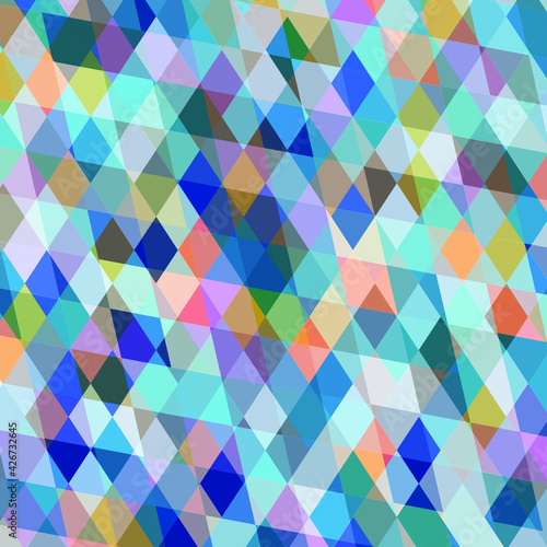 Multicolored abstract romb background. Vector desing.