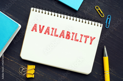  AVAILABILITY sign on the page.  Use the availability attribute to tell users and Google whether you have a product in stock.