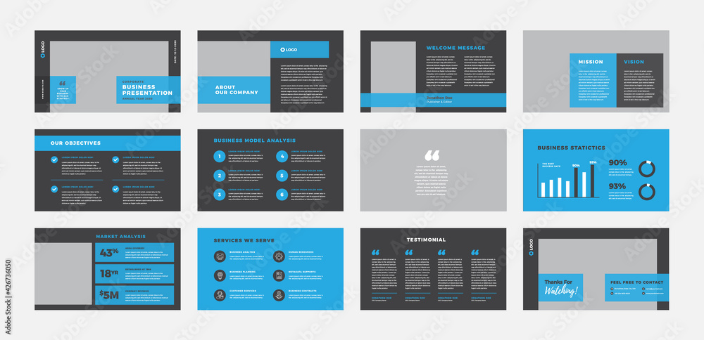 Business Presentation Brochure Guide Design or Pitch Deck Slide Template or Sales Guide Slider Business Presentation Brochure Guide Design or Pitch Deck Slide Template or Sales Guide Slider