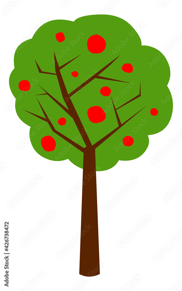 Apple tree illustration
