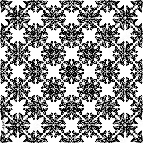 black and white seamless floral pattern. geometric. decorative stripes, checkered pattern. traditional oriental, Arabic, Indian, Japanese, Chinese print.