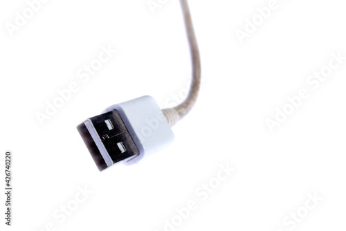 white cable with usb terminal