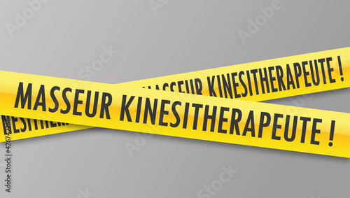 Logo masseur kinésithérapeute.