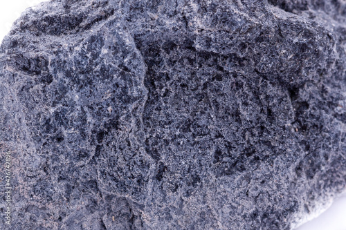 Macro mineral stone serpentine on a white background photo